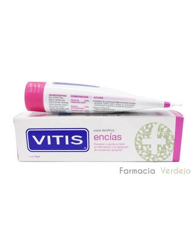VITIS ENCIAS PASTA DENTIFRICA  100 ML Previene y trata inflamación y sangrado en gingivitis