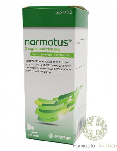 NORMOTUS ANTITUSIVO 2 mg/ml SOLUÇÃO ORAL 1 frasco 200 ml