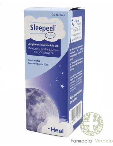 SLEEPEEL DROPS 30 ML HEEL Ajuda a adormecer e melhorar o seu sono