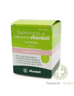 SUPOSITORIOS DE GLICERINA VILARDELL LACTANTES 0,92 g 15...