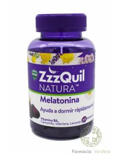 ZZZQUIL NATURA 60 GOMAS AROMATIZADAS COM BAGAS Facilite o...