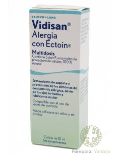 ALERGIA VIDISANA COM COLÍRIO DE ECTOÍNA MULTIDOSE 10ML...
