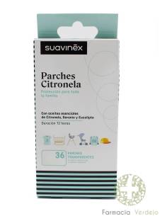 SUAVINEX PARCHES CON CITRONELA 36 PARCHES Protección...
