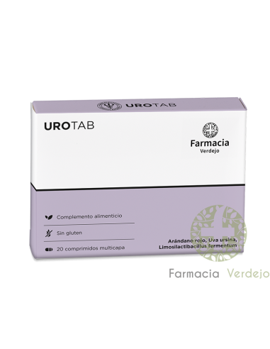 UROTAB FARMACIA VERDEJO 20 COMP Mejora funcionamiento de las vías urinarias