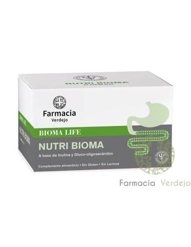 NUTRI BIOMA FARMACIA VERDEJO 24 SACHES STICK Prebióticos ativando a flora intestinal