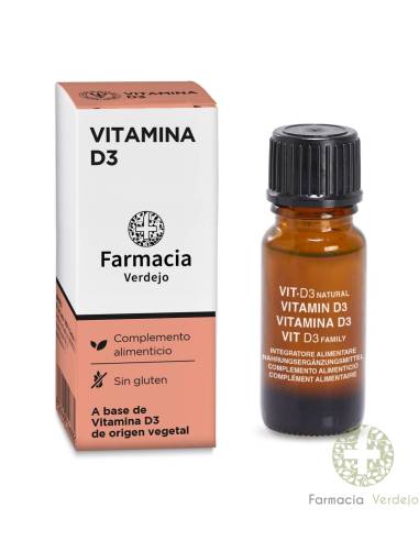 VITAMINA D3 VERDEJO PHARMACY 7ML Ativador dos...