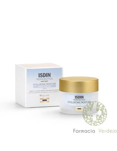 ISDINCEUTICS PREVENT HYALURONIC MOISTURE NORMAL TO DRY SKIN 50 G Hidrata y suaviza arrugas