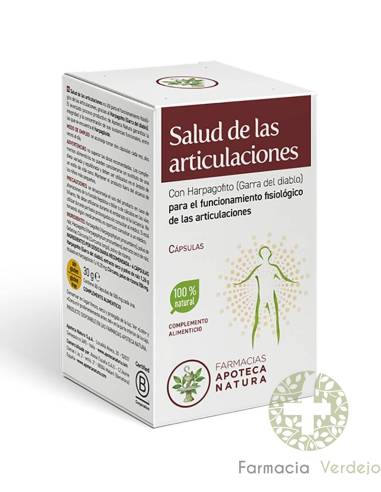 SALUD DE LAS ARTICULACIONES APOTECA NATURA  60 CAPSULAS Alivio de las molestias articulares