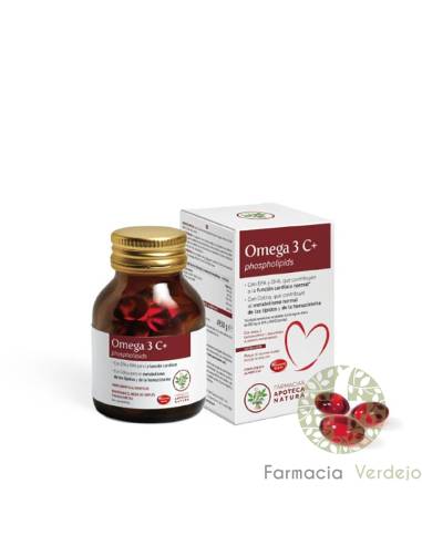 APOTECA NATURA OMEGA 3+ C 60 CAPS Omega 3 Metabolismo de lípidos y salud cardíaca normal