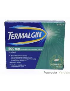 TERMALGIN 500 mg 24 COMPRIMIDOS RECUBIERTOS Alivio del...