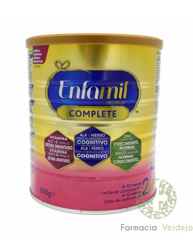 ENFAMIL 2 COMPLETE PREMIUM 800 G Fórmula de Continuação para Nutrição Equilibrada e Saudável