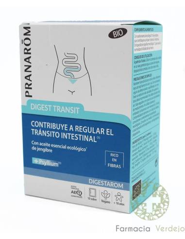 PRANAROM DIGEST TRANSIT 10 SACHETS Regulador do Ritmo Intestinal