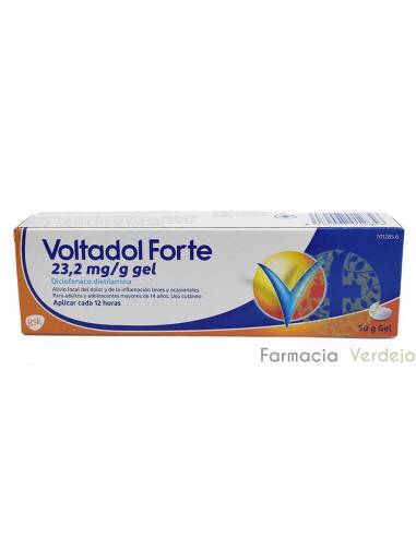 VOLTADOL FORTE 23,2 mg/g GEL CUTANEO 50 g Alivia el dolor e inflamación leve y ocasional