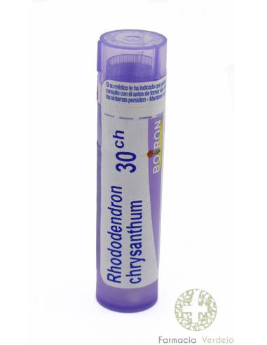 RHODODENDRON CHRYSANTHUM GR 30CH BOIRON antirreumático e antinevrálgico