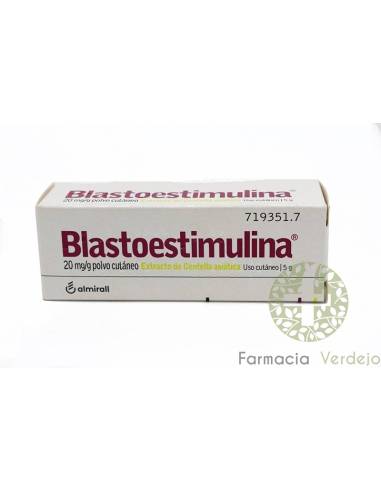 BLASTOSTIMULIN 20 mg/g PÓ PARA PELE 5 g Pó cicatrizante
