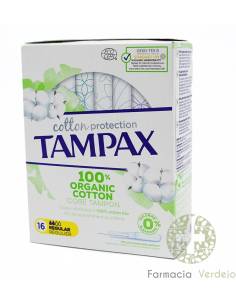 TAMPAX NATURAL COTTON PROTECTION 16 UNIDADES REGULARES