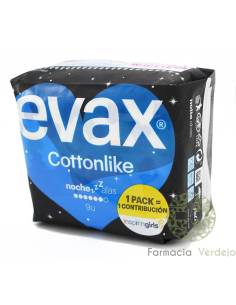 EVAX ALGODÃO NOITE ABSORVENTES FEMININOS