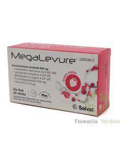 MEGALEVURE 10 STICKS SABOR FRESA