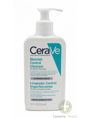 CERAVE LIMPIADOR CONTROL IMPERFECCIONES 236 ML