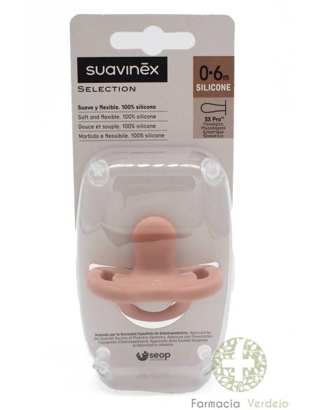 CHUPETA DE SILICONE FISIOLÓGICO SUAVINEX ALLSILICONE 0 - 6 MESES