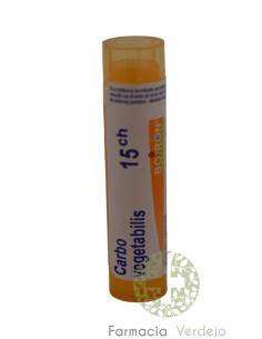 CARBO VEGETABILIS 15CH GRÂNULOS TUBO ÚNICO BOIRON...