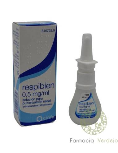 RESPIBIEN l SOLUCION PARA PULVERIZACION NASAL 15 ml Alivio de la congestión nasal