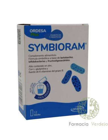 SIMBIORAM 2,5 G 12 SACHES Vitaminas, Minerais, Probióticos e Prebióticos