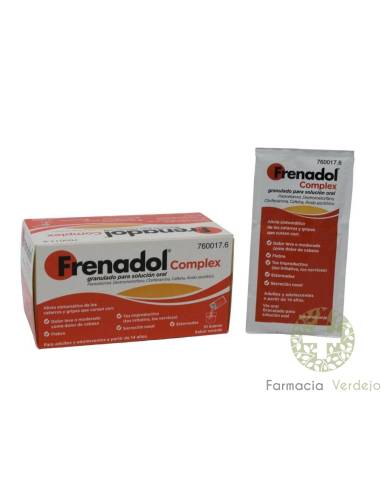 FRENADOL COMPLEX 10 SOBRES PARA SOLUCION ORAL Alivia los síntomas de gripes y catarros con eficacia