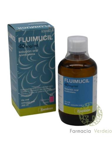 FLUIMUCIL 40 mg/ml SOLUÇÃO ORAL 200 ml Ajuda a tossir e aliviar a tosse mucosa