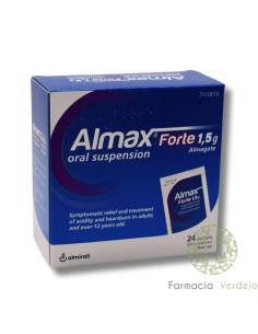 ALMAX FORTE 1,5 g 24 SACHÊS SUSPENSÃO ORAL Alívio e...