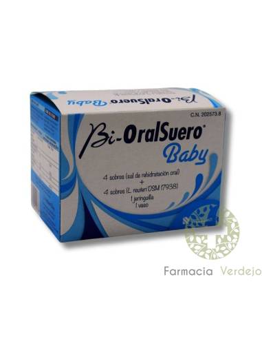 BIORALSUERO BABY  4 SOBRES Aporte de sales minerales y lactobacilos a lactantes y niños