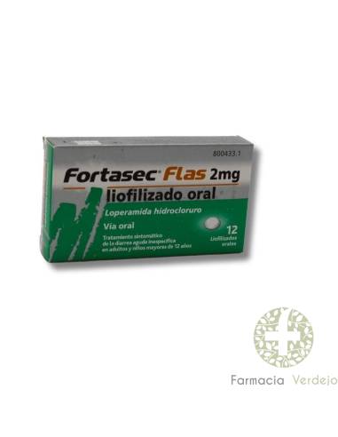 FORTASEC FLAS 2 MG 12 LIOFILIZADOS ORALES Ayuda a controlar la diarrea