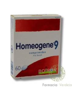 HOMEOGENE 9 60 COMPRIMIDOS Afecciones agudas de garganta