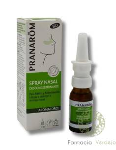 AROMAFORCE SPRAY NASAL 15 ML PRANAROM Limpa e protege a...