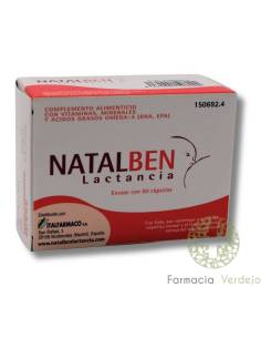 NATALBEN LACTATION 60 CÁPSULAS Suplemento vitamínico e...