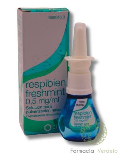 RESPIBIEN FRESHMINT  SOLUCION  NASAL 15 ml Alivio de la congestión nasal