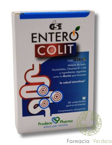 GSE ENTEROCOLIT 40 COMPRIMIDOS GASTRO-RESISTENTES Alívio da inflamação intestinal
