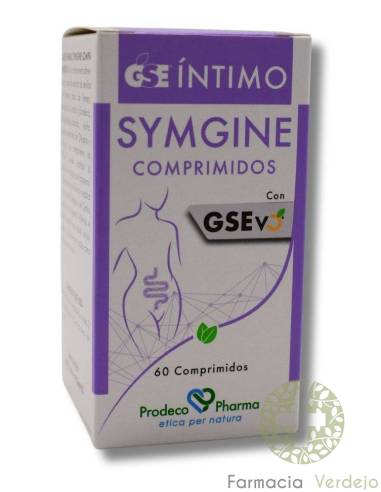 GSE INTIMO SYMGINE 60 COMPRIMIDOS Ação antimicrobiana na prevenção e fase aguda de infecções por UV
