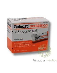 GELOCATIL PEDIÁTRICO 325 MG 12 SAQUETAS GRANULADAS ORAIS
