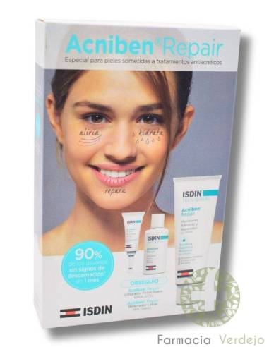 ACNIBEN REPAIR TEEN SKIN RX GEL-CREMA 40ML PACK RUTINA Hidrata, alivia y repara en acné