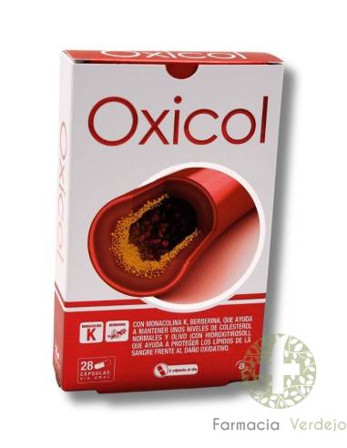 OXICOL 28 CAPSULAS  Ayuda a controlar el nivel de colesterol y su oxidación