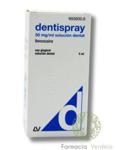 DENTISPRAY 50 mg/ml CONTROL DOLOR DENTAL 5 ml