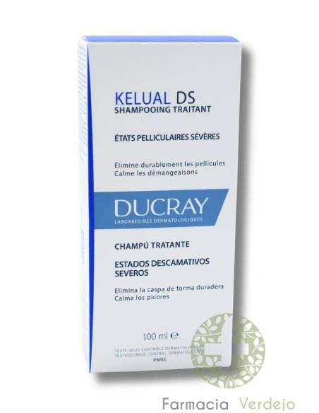 SHAMPOO KELUAL DS DUCRAY 100 ML Acalma a coceira intensa e a descamação