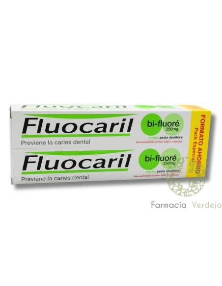 FLUOCARIL BI-FLUORE PACK 125 MLx2 Previne cáries, sabor a menta