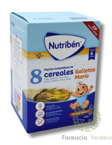 NUTRIBEN MINGAU 8 BISCOITOS DE CEREAIS MARIA 600