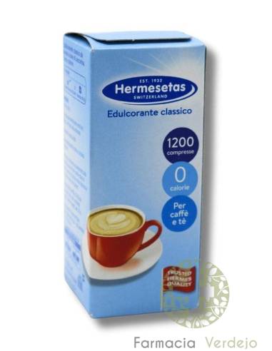 HERMESETAS ORIGINAL SACARINA 1200 COMPRIMIDOS Sustitutivo del azúcar