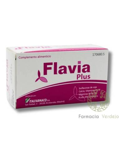 FLAVIA PLUS 30 CÁPSULAS Suplemento Nutricional da Menopausa