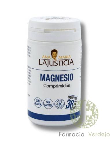 MAGNÉSIO (CLORETO E CARBONATO) 147 COMP ANA Mª LAJUSTICIA Ajuda a repor os estoques de magnésio