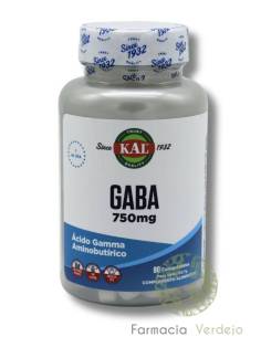 GABA 750 MG 90 COMP - KAL Neurotransmissor anti-stress
