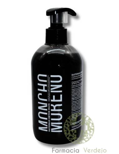 MONCHO MORENO BATHMAN DETOX HAIR 500ML Champú de carbón vegetal, hidrata y revitaliza el brillo